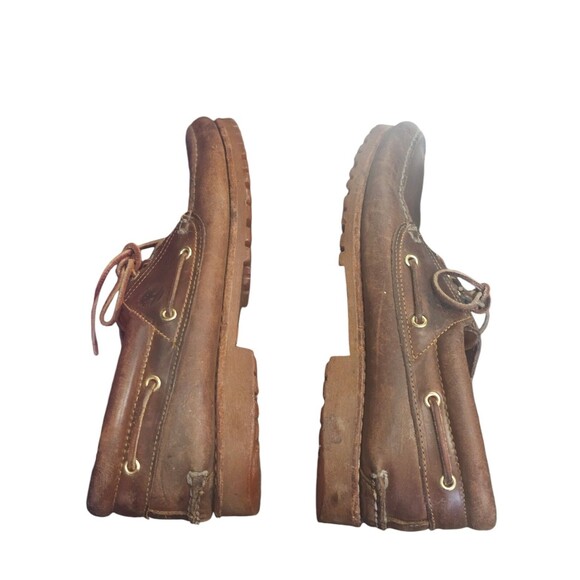 Timberland Brown Leather Heavy Duty Lug Sole Outdoor Casual Loafer Shoes Mens 15 main image 7